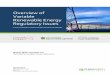 Overview of Variable Renewable Energy Regulatory Issues · PDF fileOverview of Variable Renewable Energy Regulatory Issues . A CLEAN ENERGY REGULATORS INITIATIVE REPORT . Mackay Miller
