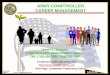 ARMY COMPTROLLER CAREER MANAGEMENT - · PDF fileARMY COMPTROLLER CAREER MANAGEMENT. TERRY L. PLACEK. COMPTROLLER PROPONENCY OFFICE. CML (703) 695-7655 DSN 225-7655. AKO Page: Comptroller