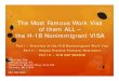 The Most Famous Work Visa of them ALL – the H-1B ...author.msba.org/.../MSBA/.../H1BPresentation020914.pdf · of them ALL – the H-1B Nonimmigrant VISA ... • Anti-Fraud Fee of