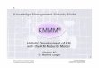 Knowledge Management Maturity Model - Provider's · PDF fileassess an organization‘s overall position in knowledge management. ... Knowledge Management Maturity Model 2007 Approach