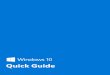 Windows 10 Quick Guide - Computer and - Ingram Micro · PDF fileWelcome to Windows 10 ... with no need to type in a password. 1 Windows Defender Windows Defender is included as part