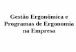 Gestão Ergonômica e Programas de Ergonomia na Empresa Ergon JEV.pdf · conseguinte, da Ergonomia, atendendo o Posto ... NR17, modelos utilizados de check-list, questionários e