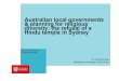 Australian local governments & planning for religious ... · PDF fileAustralian local governments & planning for religious ... encounters with law and daily life ... will help us maintain