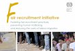 Fostering fair recruitment practices, · PDF filePublic and private employment agencies ... Enhancing global knowledge on national and ... to fair recruitment and use this knowledge