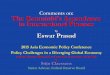 Comments on: The Renminbi’s Ascendance in International ... · PDF fileThe Renminbi’s Ascendance in International Finance by ... liberalization ... basket—a zig-zag path to an