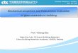 Mechanical properties and Robustness evaluation of glass materials · PDF fileMechanical properties and Robustness evaluation of glass materials in building Prof. Yiwang Bao State