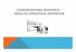 UNDERSTANDING RESEARCH RESULTS: STATISTICAL INFERENCEacfoos/Courses/465/Understanding... · Detailed understanding requires numerous studies ... SELECTING THE APPROPRIATE SIGNIFICANCE
