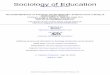 Sociology of Education - Northwestern University School of ... · PDF filerelationships to encourage instructional improve-ment and organizational change. Indeed, existing research