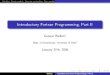 Introductory Fortran Programming, Part II · PDF fileModules Simple module Operator overloading More modules Faster programs Exercises (2) More modules Exercises (3) Fortran 2003 Introductory