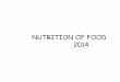NUTRITION OF FOOD 2014 - NUST of food.pdf · Objectives • compare storage polysaccharides with structural polysaccharides • why do you need protein in your diet? • distinguish