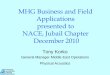 MHG Business and Field Applications presented to …nace-jubail.org/Meetings/KKEM2.pdf · MHG Business and Field Applications presented to NACE, Jubail ... Process pipe-work inspection
