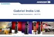 Gabriel India Ltd. - Anand Group FY15_Res… · 2 This presentation and the accompanying slides (the “Presentation”), has been prepared by Gabriel India Limited (the “Company”),