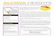 ALCOVA HEIGHTS · PDF fileALCOVA HEIGHTS / June 2013 2 Sara’s column cont’d. from page 1 Traffic Report: AHCA Committee Asks for Police Assistance on Speeding, Parking Enforcement