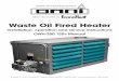 Waste Oil Fired Heater - · PDF fileWaste Oil Fired Heater Installation, operation and service instructions OWH-350 120v Manual EconoHeat • 5714 E. First Avenue • Spokane Valley,