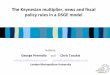 The Keynesian multiplier, news and fiscal policy rules in ... · PDF fileThe Keynesian multiplier, news and fiscal policy rules in ... consumption profile but not its position –see