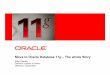 Move to Oracle Database 11 gâ€“The whole ??SQL Tuning in Oracle Database 10 g Workload SQL Tuning Candidates ... SQL Tuning Automation in 11g â€¢ Fully automatic SQL Tuning