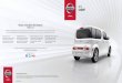 NissaN cube - · PDF fileNissaN cube ® Shouldn’t you ... loungey room inside a car that doesn’t take up much space. ... to jazz up the door panels. interior accent Lighting. Add