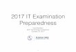 2017 IT Examination Preparedness · PDF file2017 IT Examination Preparedness Iowa Bankers 2017 Technology Conference October 24, 2017 1
