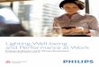 Lighting, Well-being and Performance at Work · PDF filefor lighting, well-being and performance in the ... potential for enhancing employees’ work satisfaction and ... • Companies