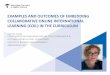 EXAMPLES AND OUTCOMES OF EMBEDDING  · PDF filecoordinator internationalisation, coil coordinator & lecturer intercultural competence. faculty of business and economics