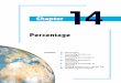 Percentage - Haese Mathematics · PDF filePercentage Chapter 14 Contents: A Percentages ... and decimal fractions can be changed into percentage form by first ... So, 1 5 = 20 100