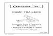 DUMP TRAILERS -  · PDF file2.7 Safety Decals ... Congratulations on your choice of Dump Trailers. ... Maintain your Dump Trailer with original repair parts to insure optimum