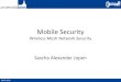 Mobile Security - Wireless Mesh Network Security · PDF fileOverview Introduction •Wireless Ad-hoc Networks •Wireless Mesh Networks Security in Wireless Networks Attacks on Wireless