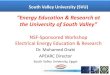“Energy Education & Research at the University of South ...people.qatar.tamu.edu/shehab.ahmed/NSF Presentations - pdf/Tuesda… · “Energy Education & Research at the University