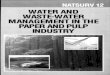 WATER AND WASTE-WATER MANAGEMENT IN THE … Hub Documents/Research Reports/TT-49-9… · natsurv 12 water and waste-water management in the paper and pulp industry prepared for the