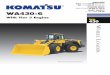 19245 WA430 6AESS712-02 - Komatsu  · PDF fileWA430-6 3.1–4.3 m3 4.1–5.6 yd3 ... • Manual: The transmission is fixed to the gear speed and ... Cylinder Buffer Rings