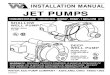 JET PUMPS - · PDF filejet pumps shallow well pump model r510 1/2 hp ... water ace pump company • ashland, ohio 44805-1969 r r. 23833a003 important instructions before installation