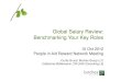 Global Salary Review: Benchmarking Your Key Salary Review: Benchmarking Your Key Roles ... organizations and NGOs to manage their compensation practices. ... Layout for ease of benchmarking