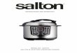 MODEL NO. SEPC01 SALTON 6L ELECTRIC PRESSURE · PDF file2 Congratulations on purchasing our Salton 6L Electric Pressure Cooker. Each unit is manufactured to ensure safety and reliability