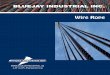 Wire Rope - Bluejay Industrial Inc. · PDF fileBluejay Industrial Inc. Wire Rope 2 All wire rope is manufactured with three basic components: Wires, Strands and a Core. The wire is