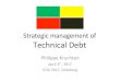 Strategic management of Technical Debt - Philippe  · PDF fileStrategic management of Technical Debt Philippe Kruchten April 4th, 2017 ICSA 2017, Göteborg