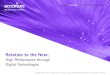 Rotation to the New - Accenture · PDF fileThey master rotation of their core business to the new. ... To plan: embedding digital ... Read about Rotation to the new: