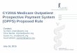 CY2016 Medicare Outpatient Prospective Payment System ... · PDF fileCY2016 Medicare Outpatient Prospective Payment System (OPPS) Proposed Rule Contact: Ivy Baer, ibaer@aamc.org Tanvi