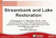 lake restoration presentation - : Water Resources Program ... · PDF fileLake Restoration Lakes and ponds are ... Wildlife NJPDES may be required as part of a hydraulic dredging project