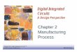 Chapter 2 Manufacturing Process - ics.ee.nctu.edu.tmdker/courses/DIC2005/chapter2(slchen).pdf · CMOS Process (n-well) ... trenches using the inverse of ... CMOS Inverter Layout AA’