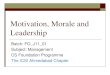 Motivation, Morale and Leadership - ICSI Morale and Leadership.pdf · Motivation, Morale and Leadership Batch: FO_J11_01 Subject: Management CS Foundation Programme The ICSI Ahmedabad