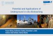 Potential and Applications of Underground in-situ · PDF filePotential and Applications of Underground in-situ Bioleaching Future Mining Conference Sydney, November 4, 2015 Authors: