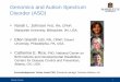 Genomics and Autism Spectrum Disorder (ASD) and Autism Spectrum Disorder (ASD) Acknowledgement: Celine Lewis PhD, Research manager, Genetics Alliance, UK. Marquette University . 2