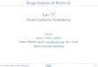 Graph Laplacian Recap: Eigenface Fisherface HW-3: Fisherface and Laplacian face Graph Embedding Laplacianface Graph Fourier Transform Summary Z. Li, Image Analysis Retrv, Spring 2017