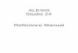 ALESIS Studio 24 Reference Manual - …pdf.textfiles.com/manuals/STARINMANUALS/Alesis/Manuals...Contents STUDIO 24 REFERENCE MANUAL 1 Contents Important Safety Instructions 5 Safety