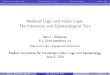 Medieval Logic and Indian Logic: The Interactive and ... · PDF fileDivisions of western logicThe Interactive urnTMedieval LogicIndian logic Medieval Logic and Indian Logic: The Interactive