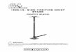1500-LB. HIGH POSITION HOIST STAND OWNER’S · PDF file1500-LB. HIGH POSITION HOIST STAND OWNER’S MANUAL ... Center load on saddle. 7. ... continue to rotate handle clockwise until