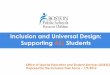 Inclusion and Universal Design: Supporting ALL · PDF fileInclusion and Universal Design: ... inclusive opportunities as students move up in grade ... Inclusion and Universal Design: