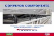CONVEYOR COMPONENTS - Douglas · PDF fileCONVEYOR COMPONENTS ... slippage and helps to improve belt tracking. Vulcanized rubber lagging protects ... away from the conveyor • Heavy