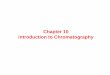 Chapter 10 Introduction to Chromatography 540-061... · Van Deemter Equation Modified Van Deemter Equation (Longitudinal diffusion) to and from liquid ... Effect of particle size
