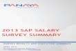 2013 SAP SALARY SURVEY SUMMARY - Panayago.panaya.com/rs/panayainc/images/SAP_Salary_Surve… ·  · 2018-02-27- 1 - 2013 SAP® Salary Survey ... 2013 SAP® Salary Survey SUMMARY